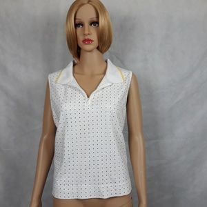St. Aumont Top Black/White Polka Dot  size XL